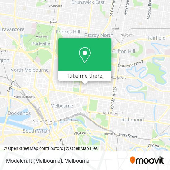 Modelcraft (Melbourne) map