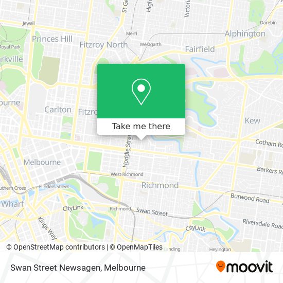 Swan Street Newsagen map