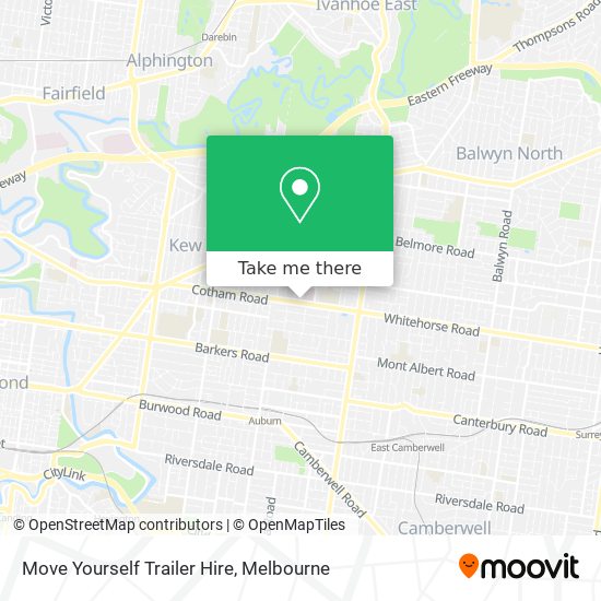 Move Yourself Trailer Hire map