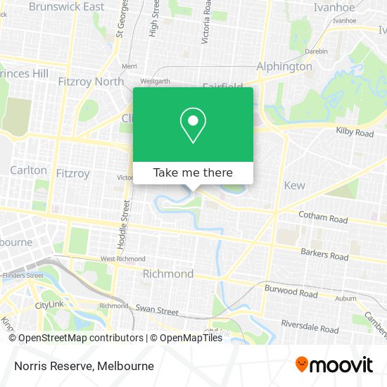 Norris Reserve map