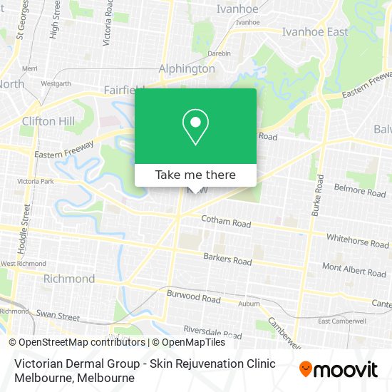 Victorian Dermal Group - Skin Rejuvenation Clinic Melbourne map