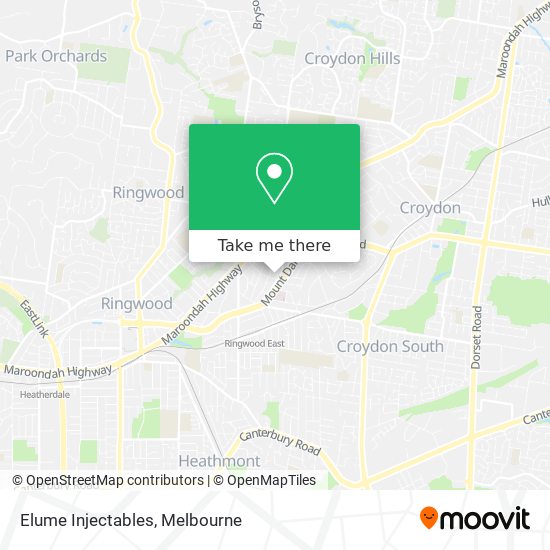 Elume Injectables map