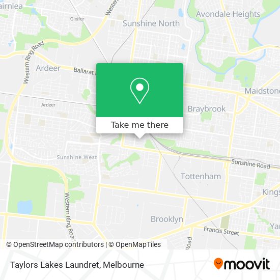 Mapa Taylors Lakes Laundret