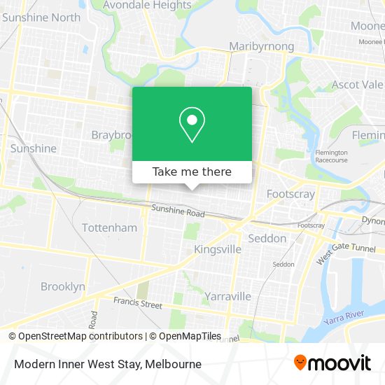 Modern Inner West Stay map