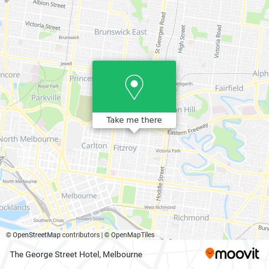 The George Street Hotel map