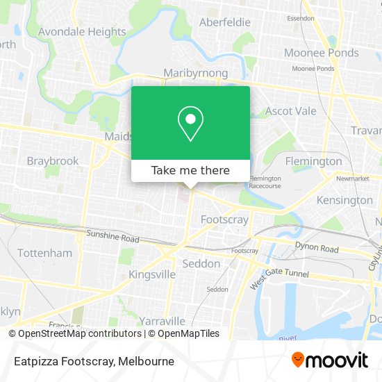 Eatpizza Footscray map