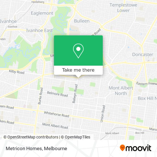 Metricon Homes map