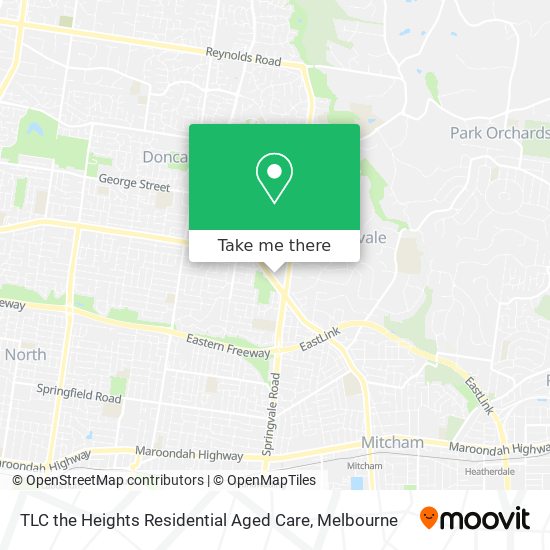 TLC the Heights Residential Aged Care map