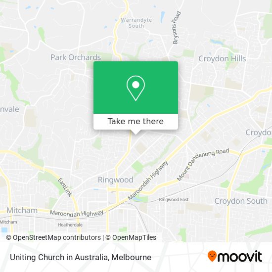 Uniting Church in Australia map