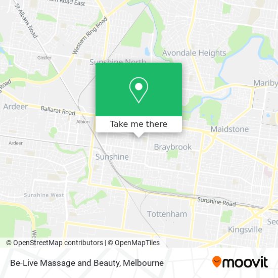 Mapa Be-Live Massage and Beauty