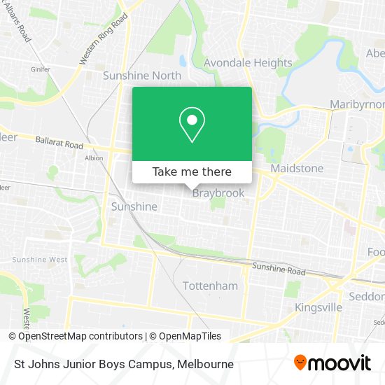 Mapa St Johns Junior Boys Campus