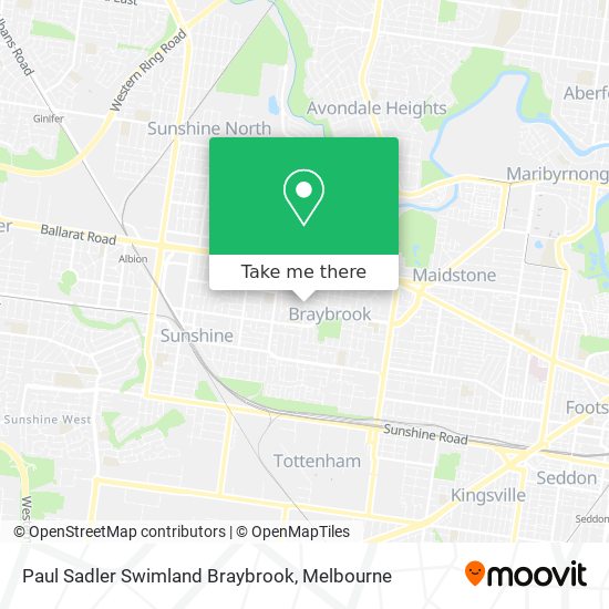 Mapa Paul Sadler Swimland Braybrook