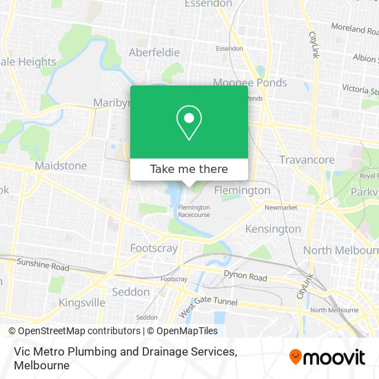 Vic Metro Plumbing and Drainage Services map