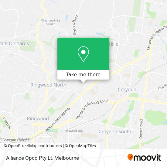 Alliance Opco Pty Lt map