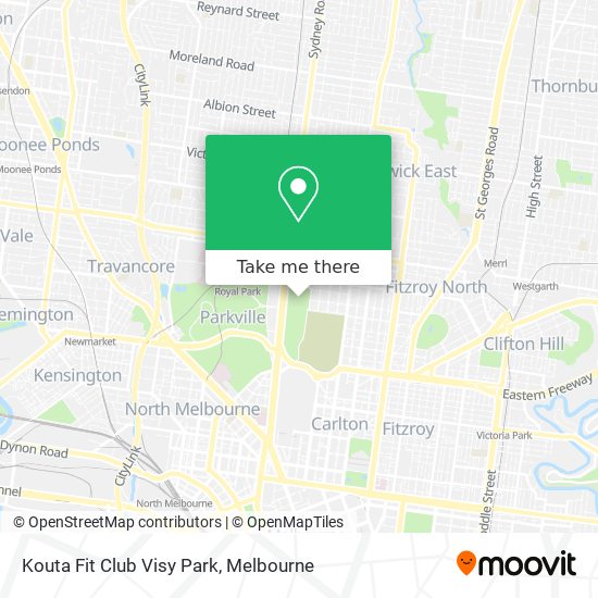 Kouta Fit Club Visy Park map