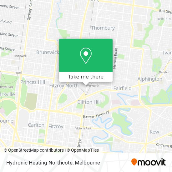 Mapa Hydronic Heating Northcote