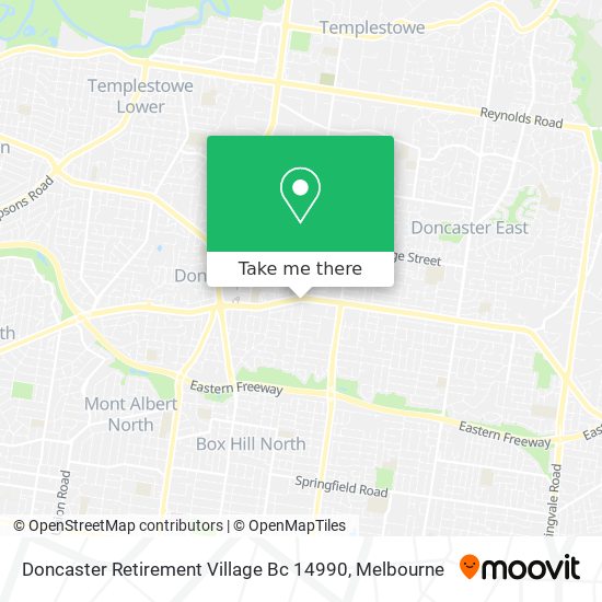 Doncaster Retirement Village Bc 14990 map