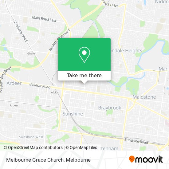 Melbourne Grace Church map