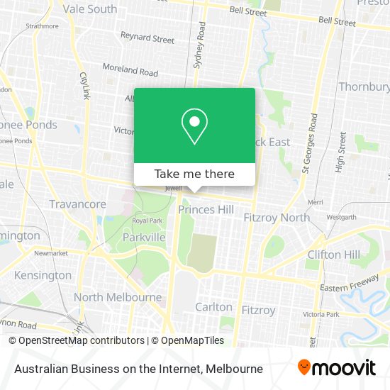 Australian Business on the Internet map