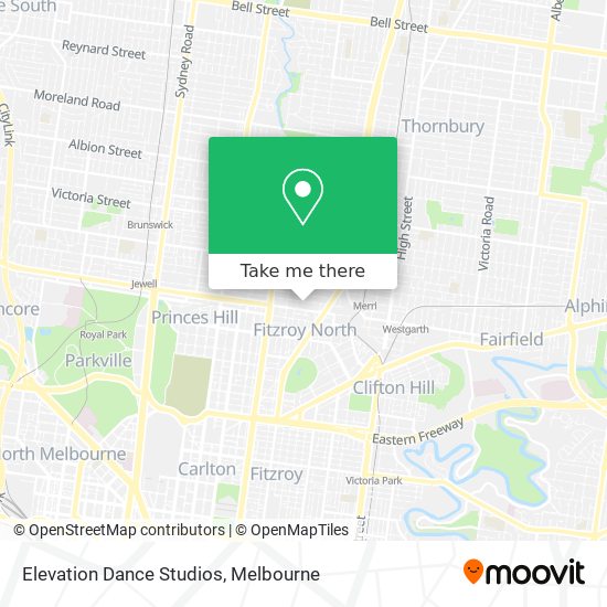 Elevation Dance Studios map