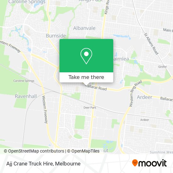 Ajj Crane Truck Hire map