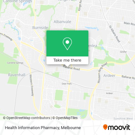 Health Information Pharmacy map