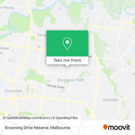 Browning Drive Reserve map