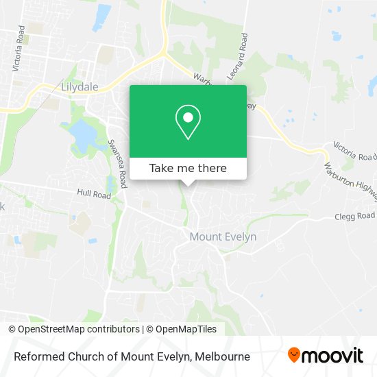 Reformed Church of Mount Evelyn map