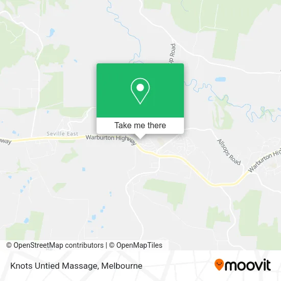 Knots Untied Massage map