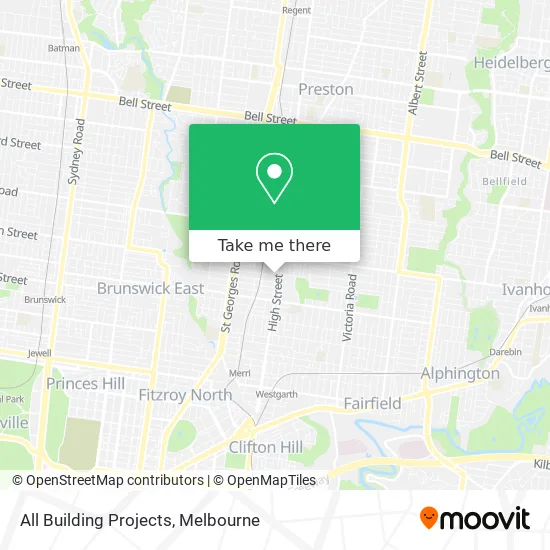 All Building Projects map