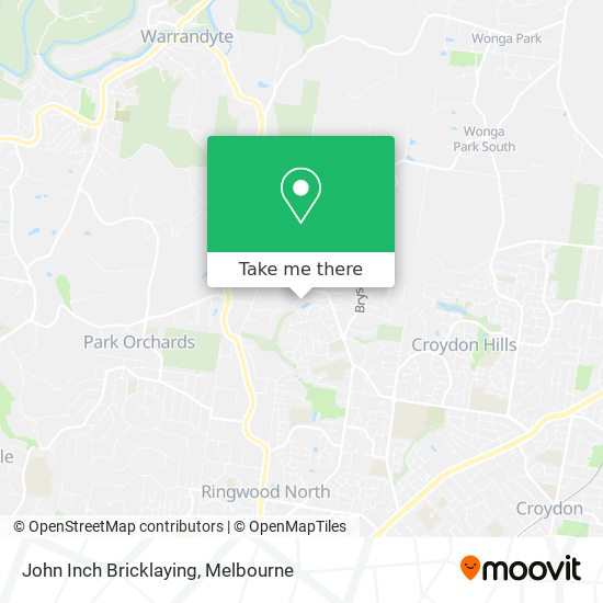 John Inch Bricklaying map