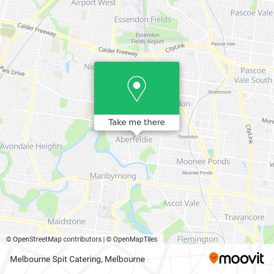 Mapa Melbourne Spit Catering