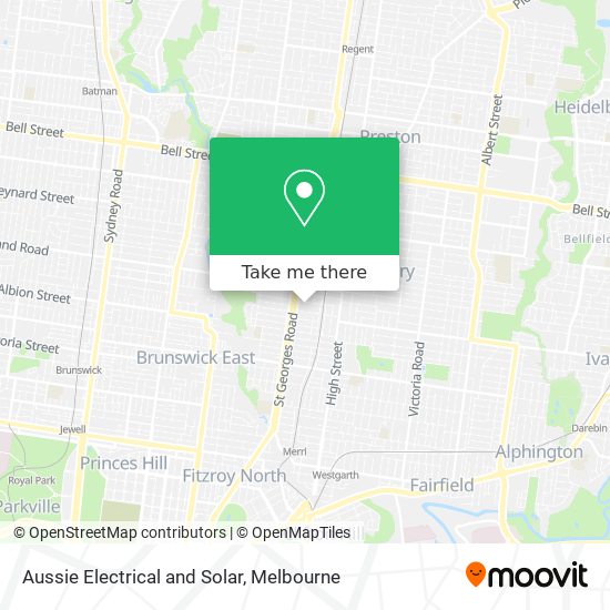 Aussie Electrical and Solar map