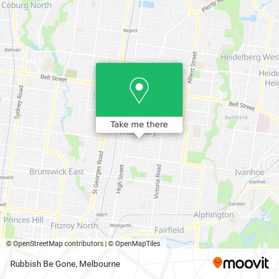 Rubbish Be Gone map