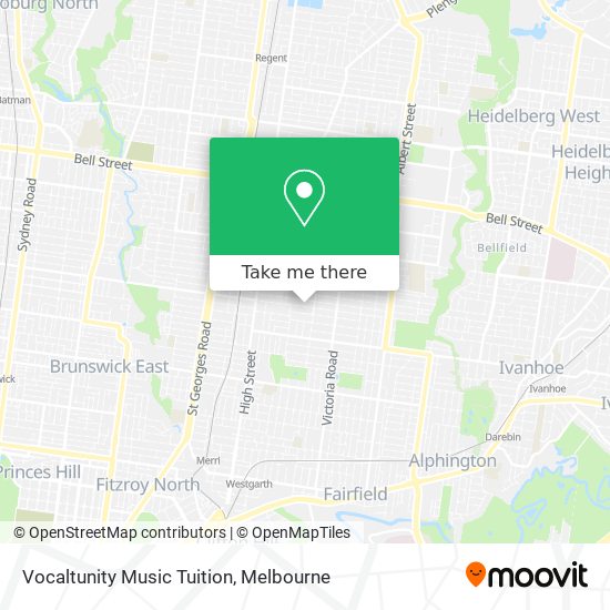 Vocaltunity Music Tuition map
