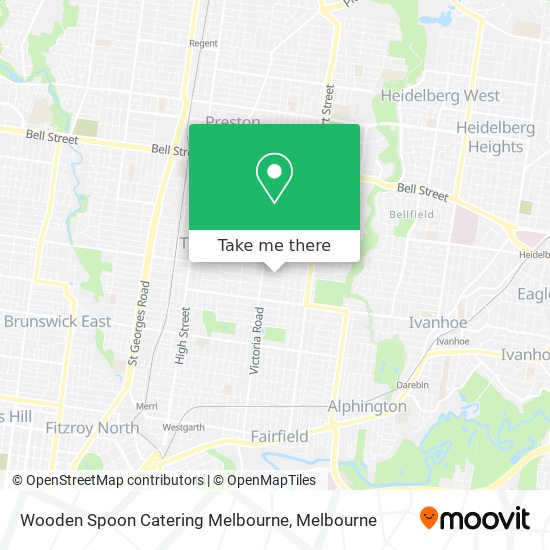 Wooden Spoon Catering Melbourne map