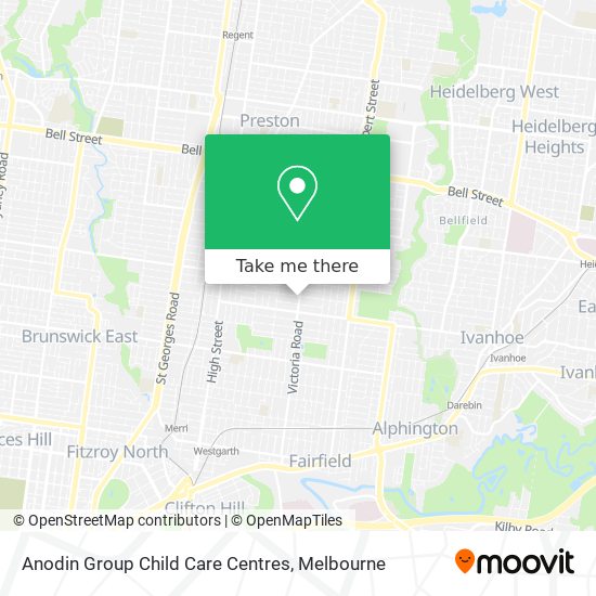 Anodin Group Child Care Centres map