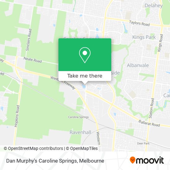 Dan Murphy's Caroline Springs map