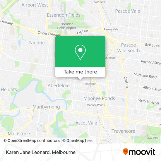 Karen Jane Leonard map