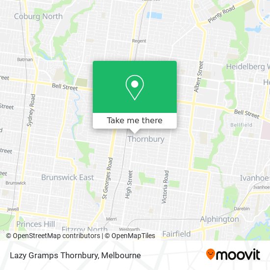 Mapa Lazy Gramps Thornbury