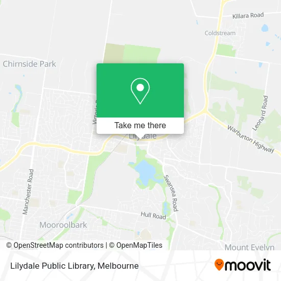 Lilydale Public Library map
