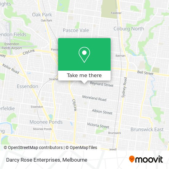 Darcy Rose Enterprises map