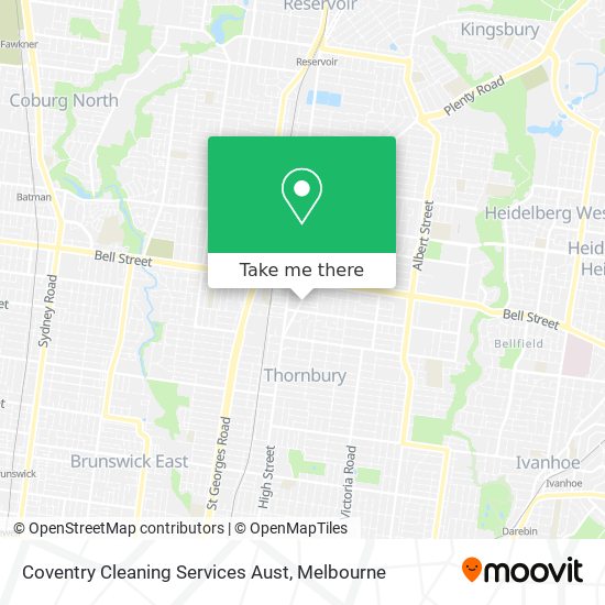 Coventry Cleaning Services Aust map