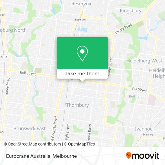 Eurocrane Australia map