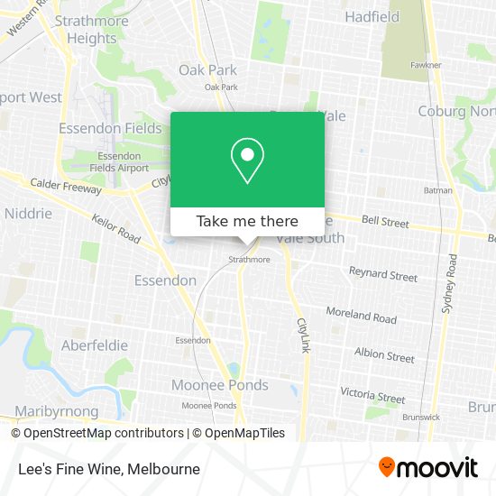Lee's Fine Wine map