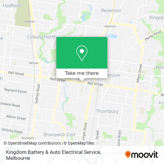 Kingdom Battery & Auto Electrical Service map