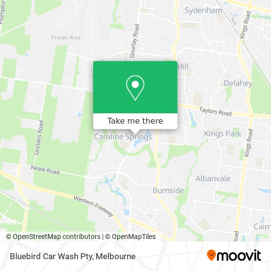 Bluebird Car Wash Pty map