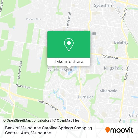 How to get to Bank of Melbourne Caroline Springs Shopping Centre Atm