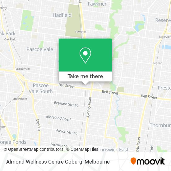 Almond Wellness Centre Coburg map