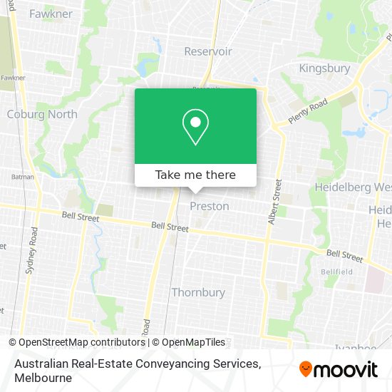 Australian Real-Estate Conveyancing Services map